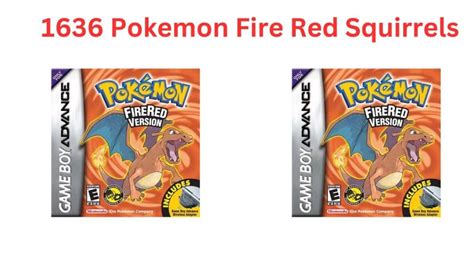 fire red squirrels 1636|1636 Pokemon Fire Red ( U)( Squirrels)